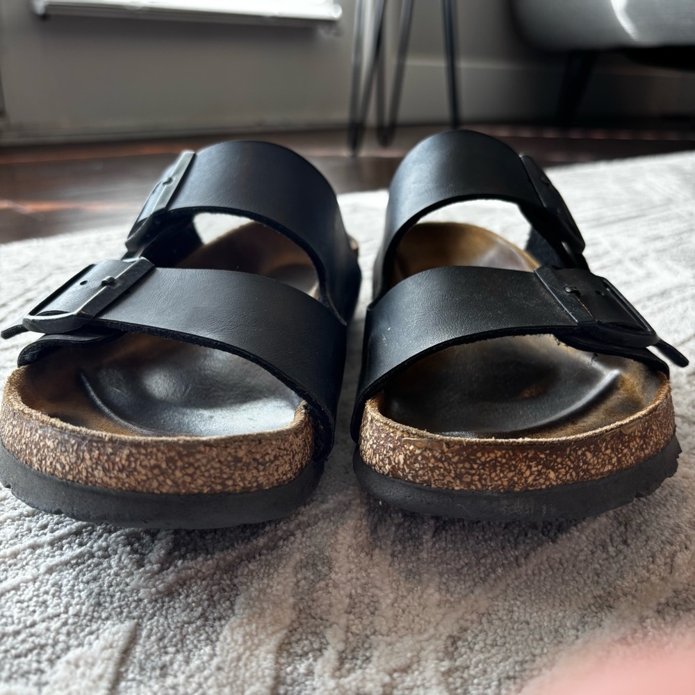 Birkenstock Arizona Black Sandals Size 38 - Picture 8 of 11